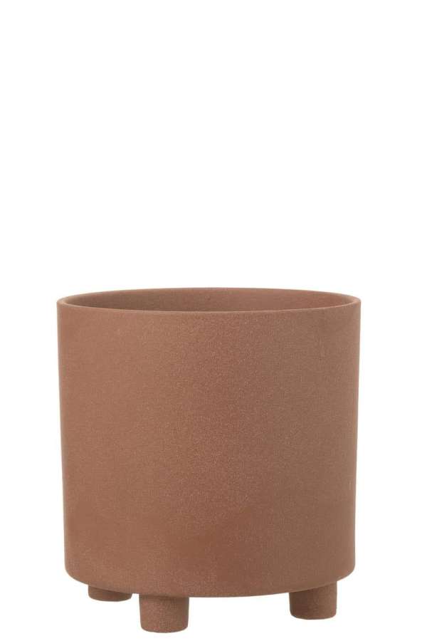 FLOWERPOT THIBAULT CERAMIC BROWN LARGE