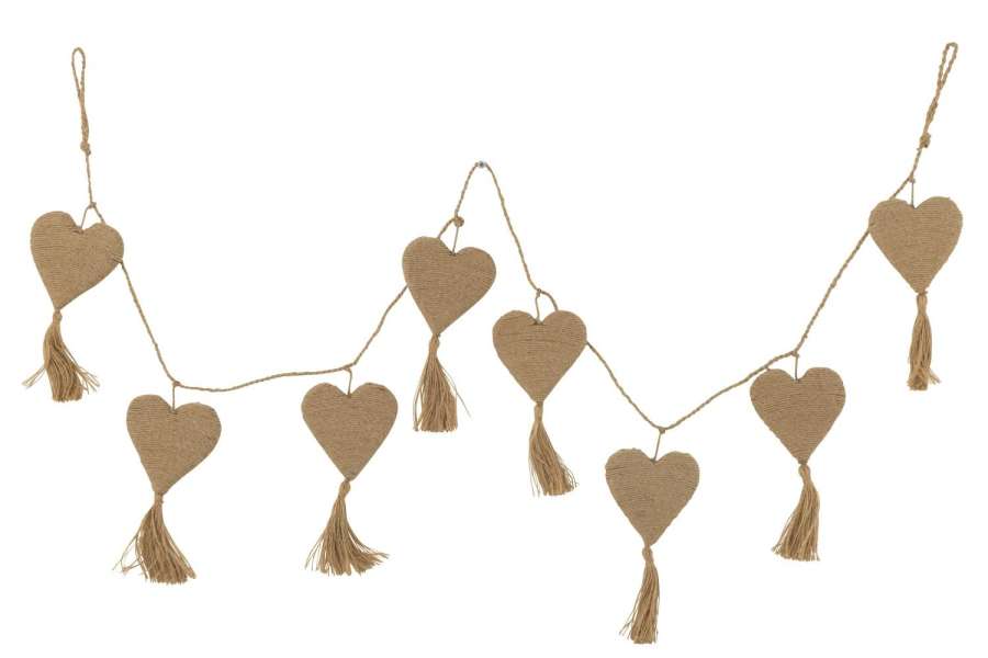GARLAND HEART JUTE NATURAL