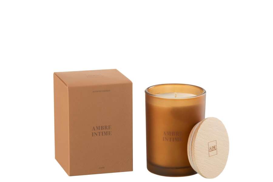 SCENTED CANDLE ACCORDS ESSENTIELS AMBRE INTIME-38H