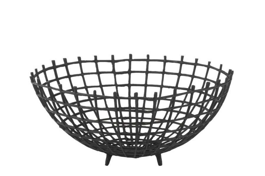 BOWL METAL BLACK LARGE