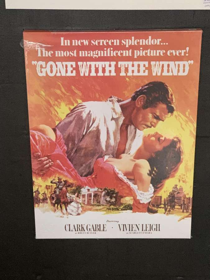 Canvas Lerretsbilde  -Tatt av vinden / Gone with the wind- legendarisk bilde -60x80