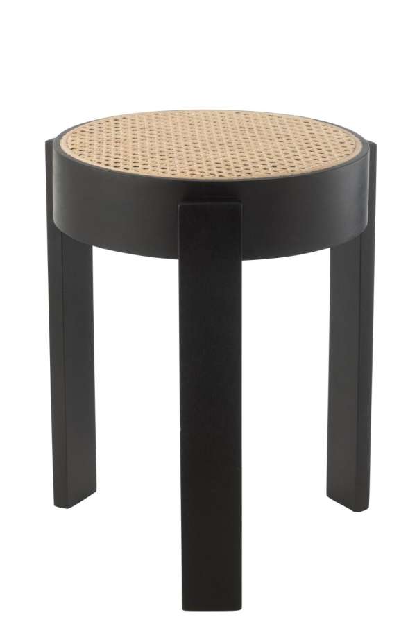 STOOL PUNE MANGO WOOD BLACK