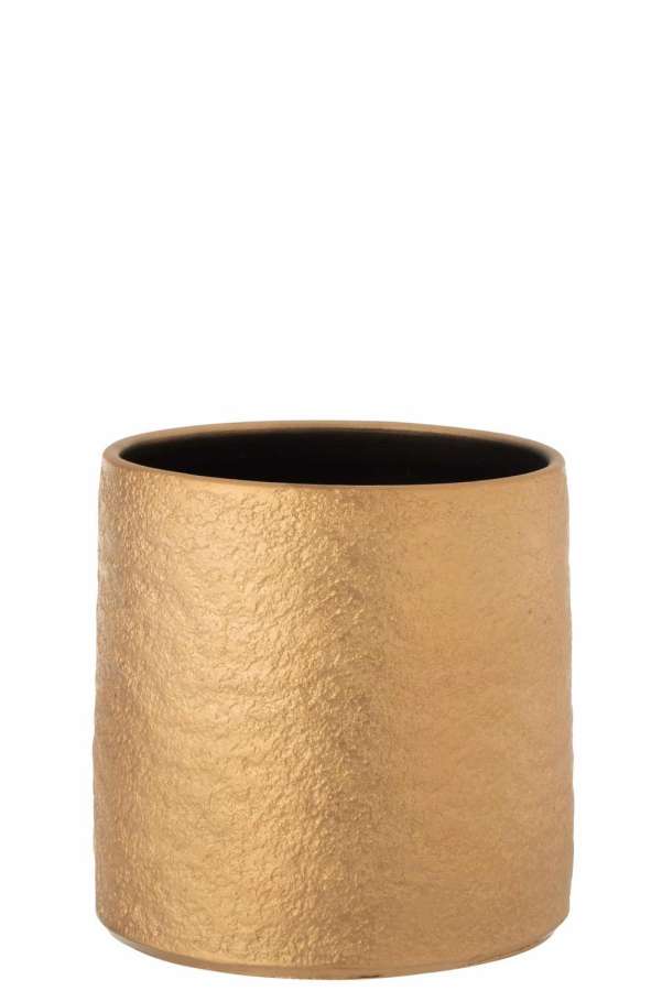 FLOWERPOT GATSBY CERAMIC GOLD LARGE