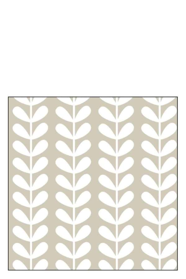 PACK 20 NAPKINS ABSTRACT PAPER TAUPE LARGE