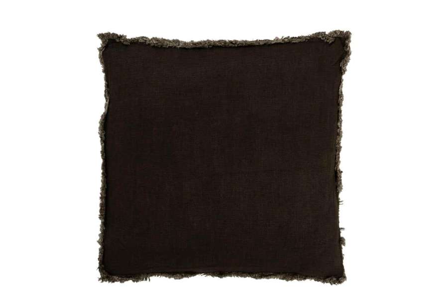 CUSHION FRINGE SQUARE COTTON GREEN