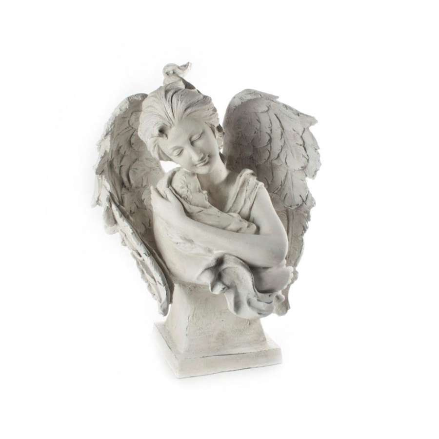 Statue Engel/Barn 34X22.5X39.5Cm