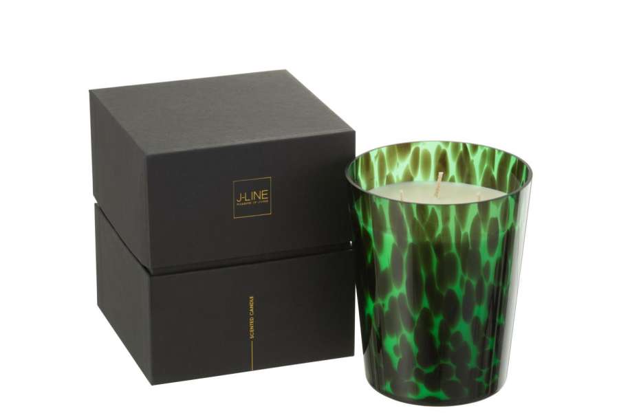 SCENTED CANDLE NOA GREEN MEDIUM68H