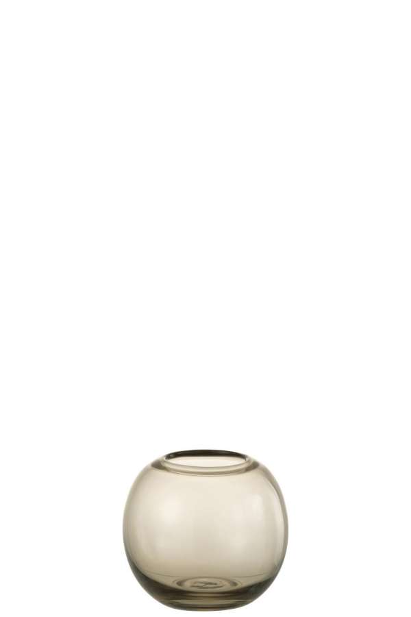 VASE NORMA GLASS GREY SMALL