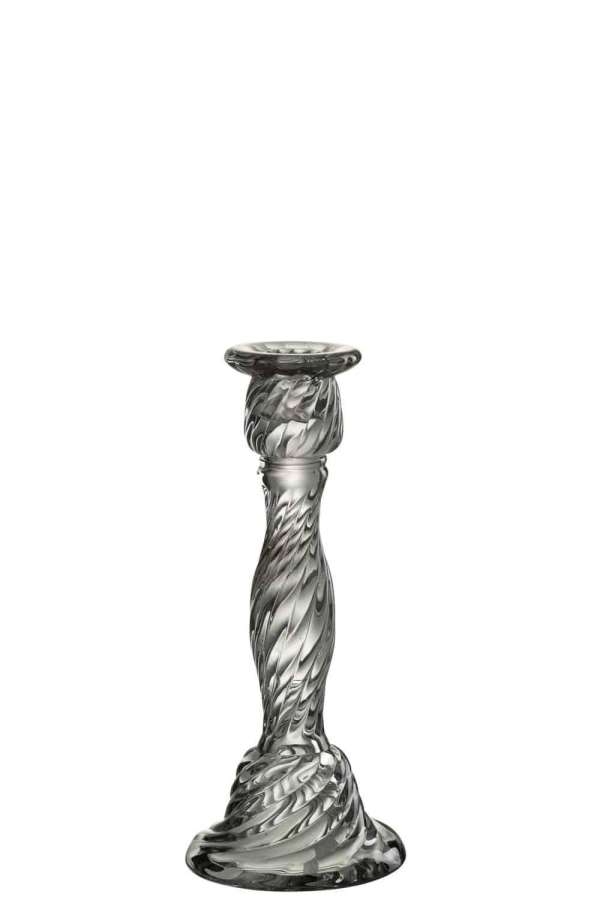 CANDLEHOLDER NONO GLASS TRANSPARENT LARGE