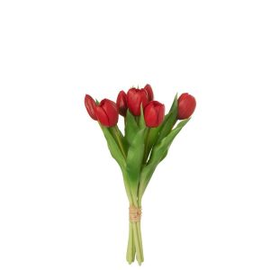 BOUQUET TULIPS 7PIECES PU RED SMALL