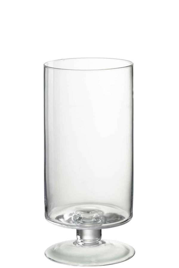 HURRICANE ON FOOT ROUND GLASS TRANSPARENT LARGE