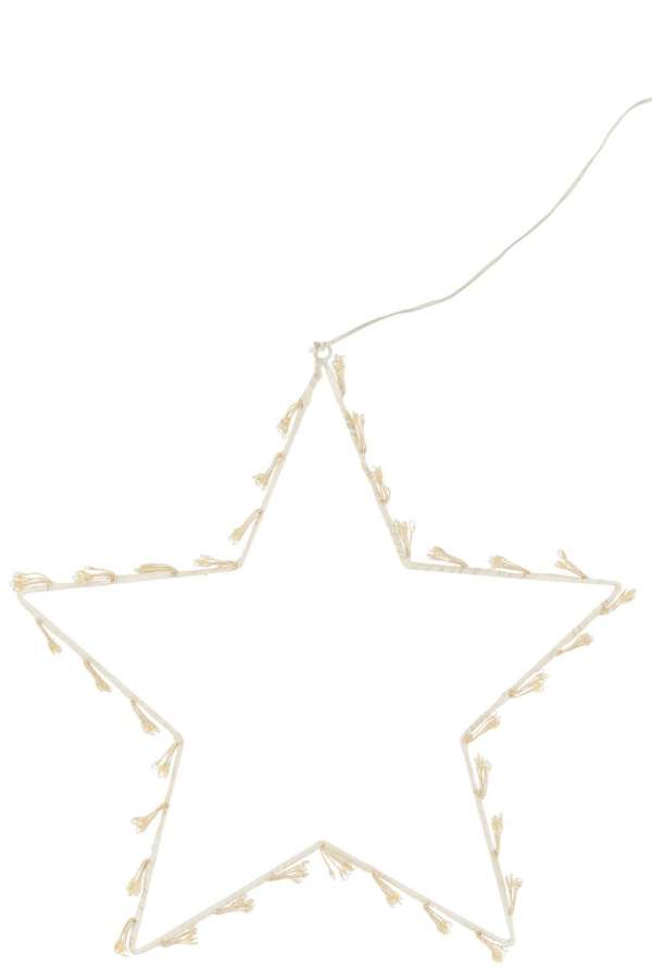 STAR DECO LED METAL WHITE LARGE