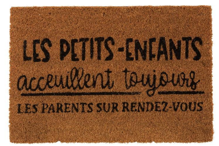 DOOR MAT PETITS-ENFANTS COCONUT NATURAL BLACK