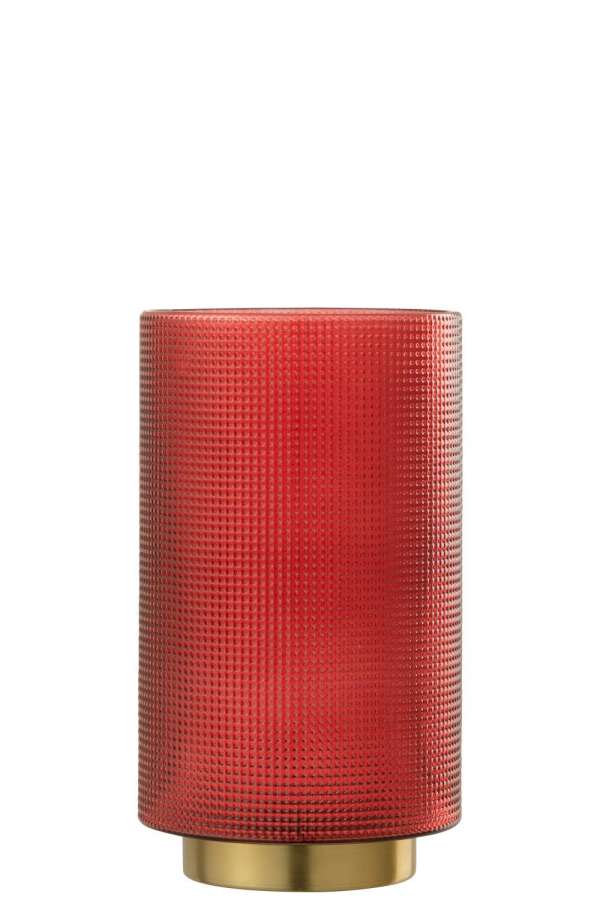 HURRICANE CHECKERED GLASS RED/GOLD LARGE