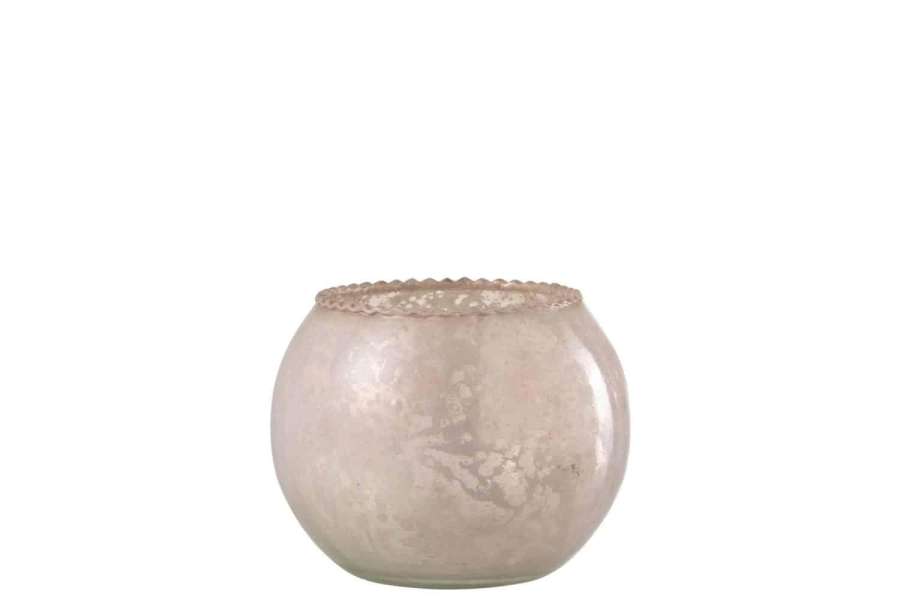 HURRICANE GLASS PINK LARGE