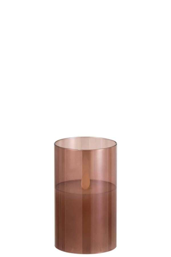 LEDLAMP SHINING GLASS BROWN SMALL