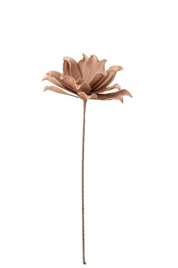 FLOWER BRANCH SHORT LEAVES 1 HEAD EVA NUDE PINK
