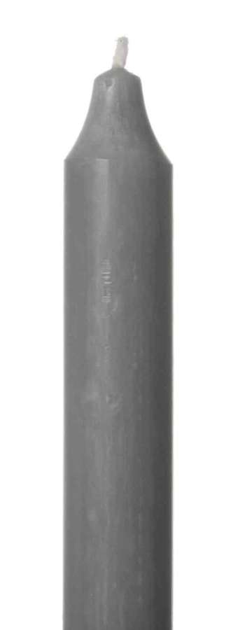 Kronelys Rustikk 2,2X18Cm 39 Lys Grå