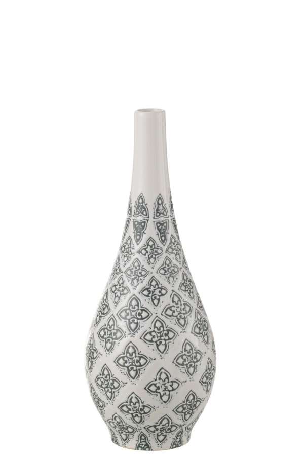 VASE KOUSA PEAR PORCELAIN BLUE/WHITE