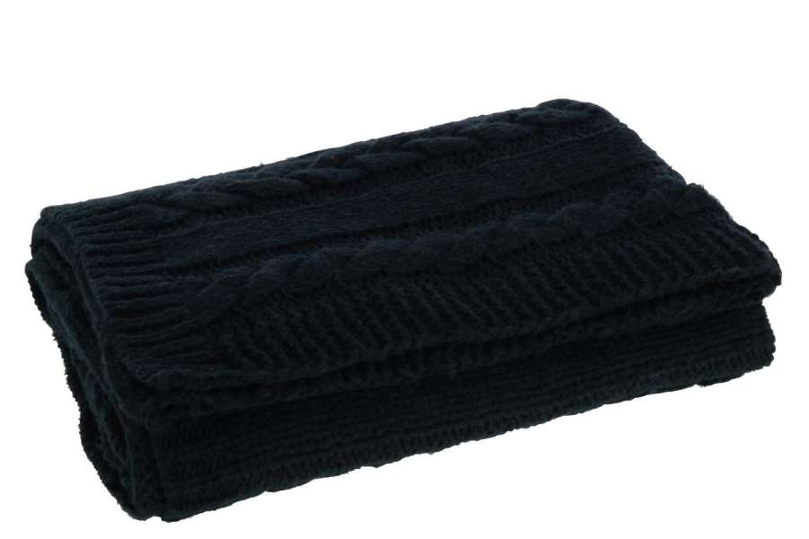 PLAID TWIST POLYESTER BLACK