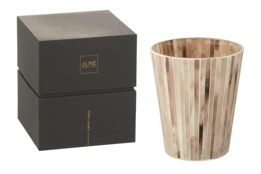 SCENTED CANDLE NOA TENDER ROSE PINK LARGE-75HOURS