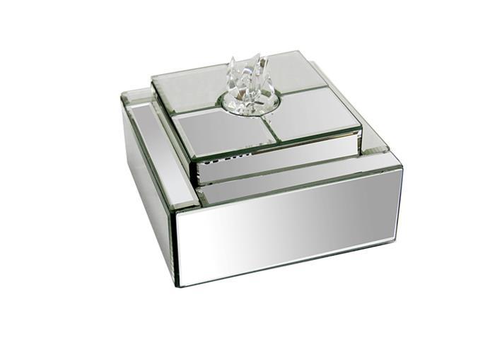 Smykkeskrin M/Krystall 16X13Cm