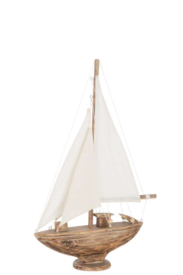 SAILBOAT ALBASIA WOOD BROWN MEDIUM