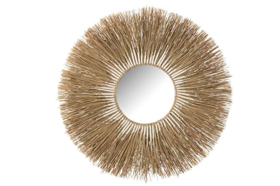 MIRROR MELISSA STRAW NATURAL/WHITE LARGE