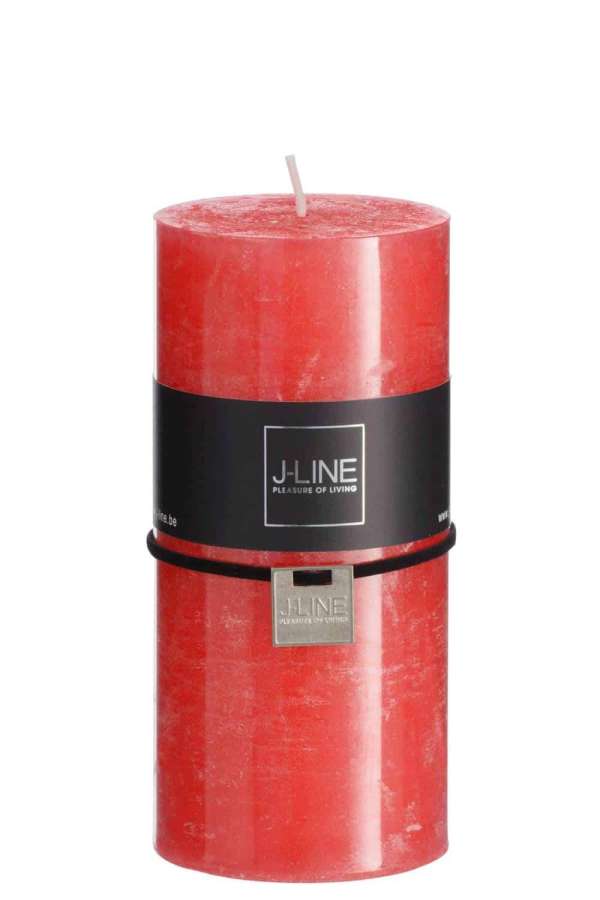 CYLINDER CANDLE RED L -52H