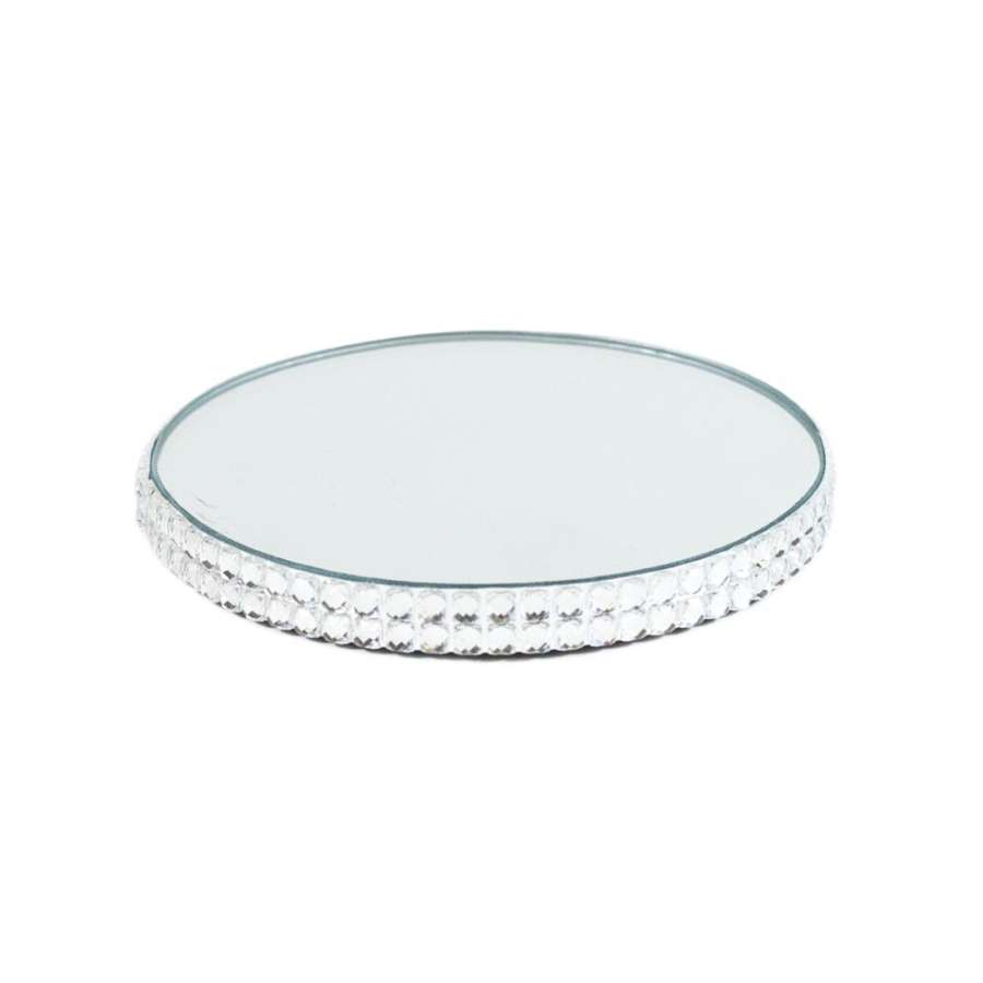 Speilbrikke M/Belte Rund 9Cm