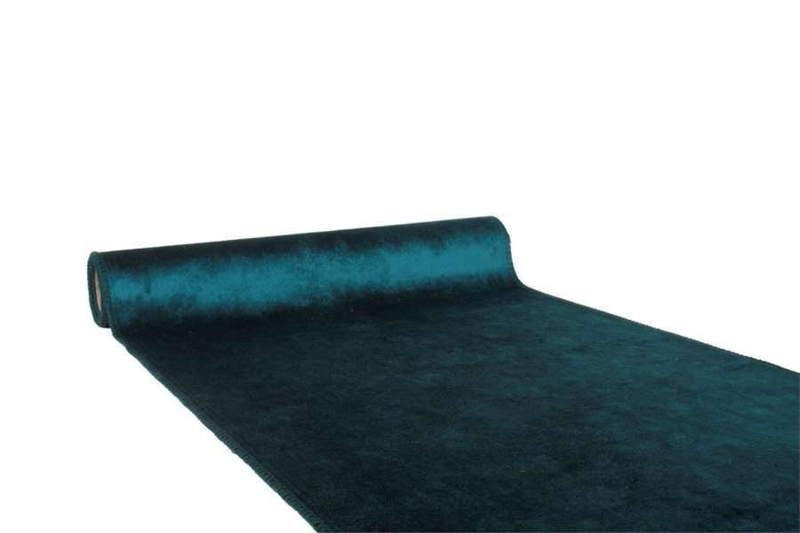 Rull Fløyel Petrol 35X250Cm