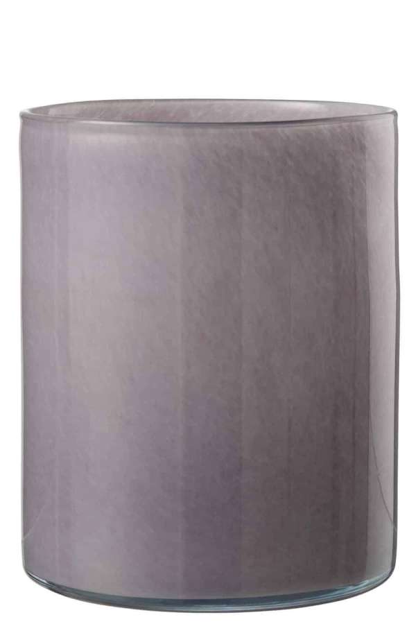 TEALIGHT HOLDER JADE LIGHT PURPLE LARGE