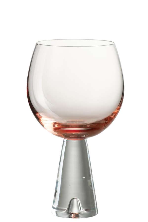 WINE GLASS DEAN GLASS TRANSPARENT/ORANGE
