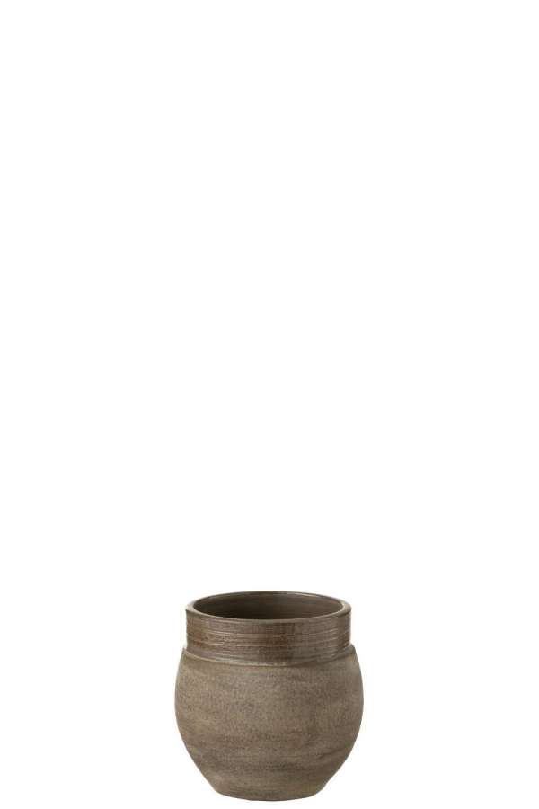 FLOWERPOT GIO CERAMIC BROWN X-SMALL