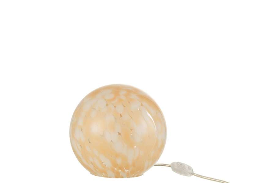 LAMP MELISSA ROUND GLASS BEIGE SMALL