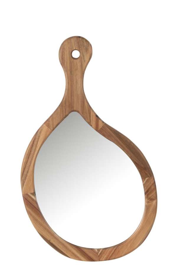 MIRROR PALETTE WOOD/GLASS NATURAL LARGE