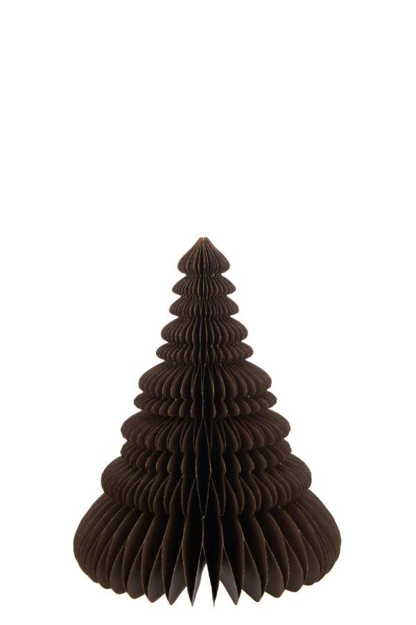 CHRISTMAS TREE FOLDING PAPER BROWN LARGE