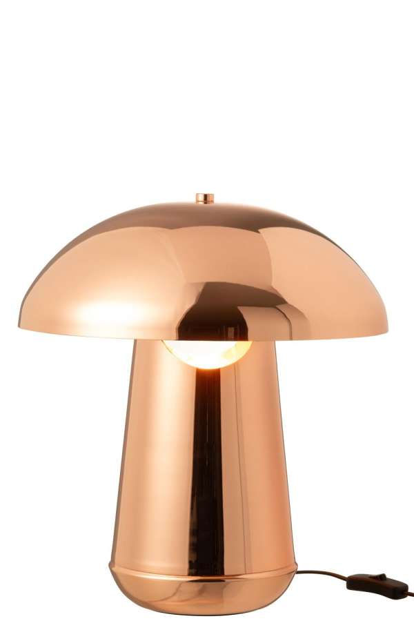 TABLE LAMP MUSHROOM METAL COPPER