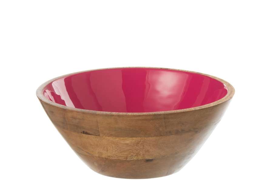 BOWL KOS WOOD FUSCHIA LARGE