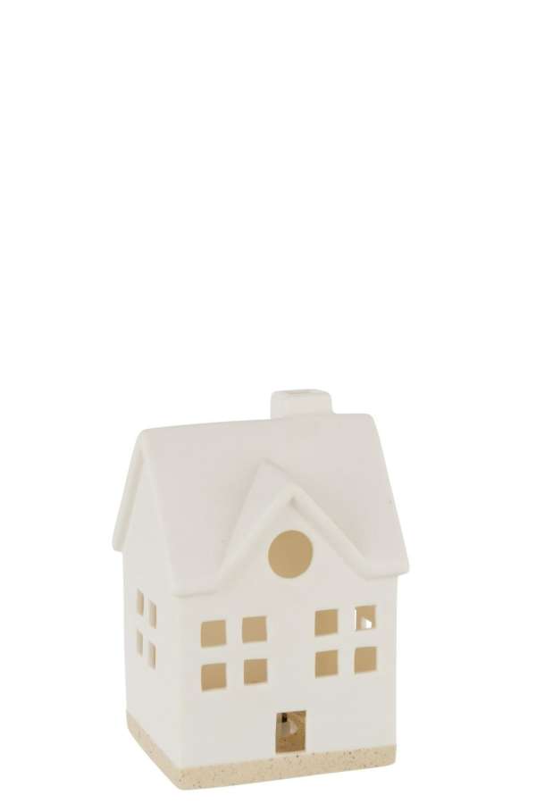 HOUSE LED 2 WINDOWS CLAY WHITE