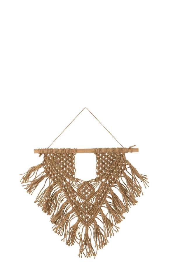WALL HANGER MACRAME JUTE NATURAL SMALL