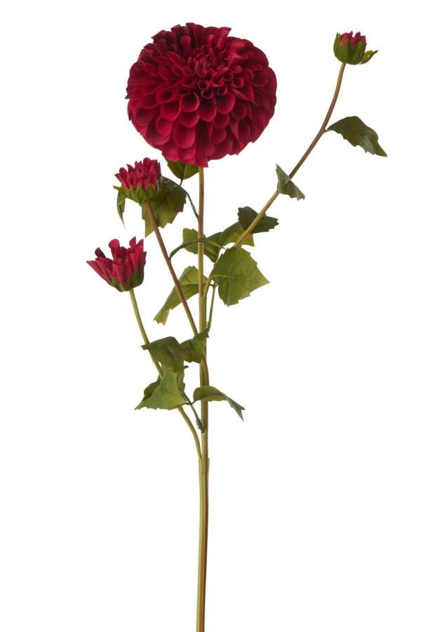 DAHLIA REAL TOUCH FABRIC BURGUNDY