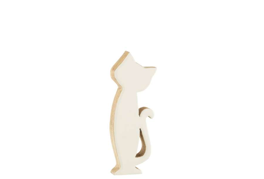 CAT MANGO WOOD WHITE SMALL