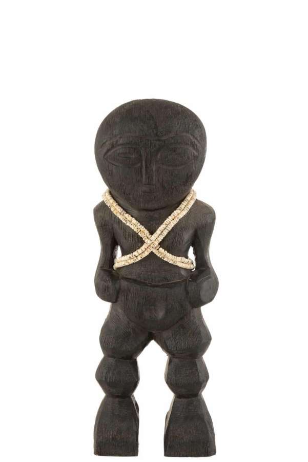 FIGURE TAKWIMU MANGO WOOD BLACK SMALL