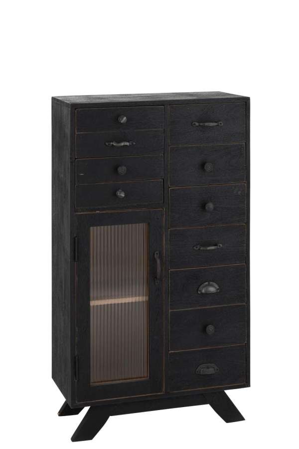 CABINET MANGO WOOD BLACK