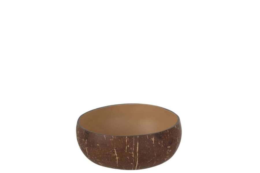 HALF COCONUT BALL NUYE NUT/PAINT BROWN