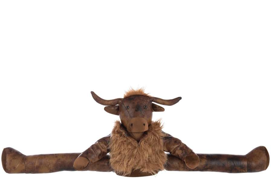 DRAUGHT EXCLUDER YAK POLYESTER RUST BROWN/DARK BROWN