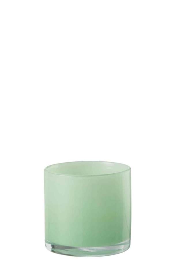 TEALIGHT HOLDER JADE LIGHT GREEN SMALL
