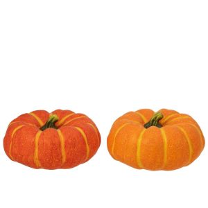 PUMPKIN AUTUMN MAGNESIUM ORANGE/DARK ORANGE ASSORTMENT OF 2