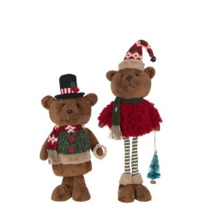 BEAR TELESCOPIC WINTER CLOTHES POLYESTER MULTICOLORED ASSORTMENT OF 2